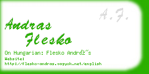 andras flesko business card